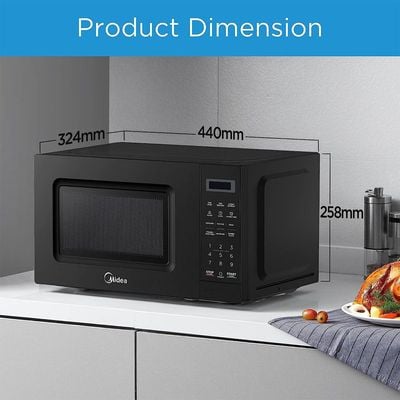 Midea Solo Digital Control Microwave Oven 20 L EM720BK Black